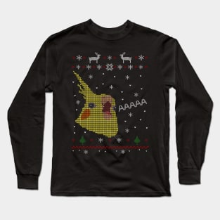 Cockatiel ugly Christmas sweater #2 Long Sleeve T-Shirt